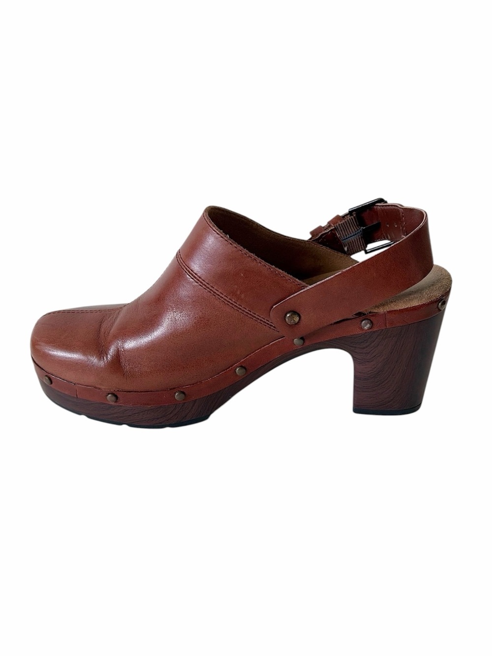 Dansko brown leather clogs size US 8.5 EU 39.5 - Picture 6 of 8